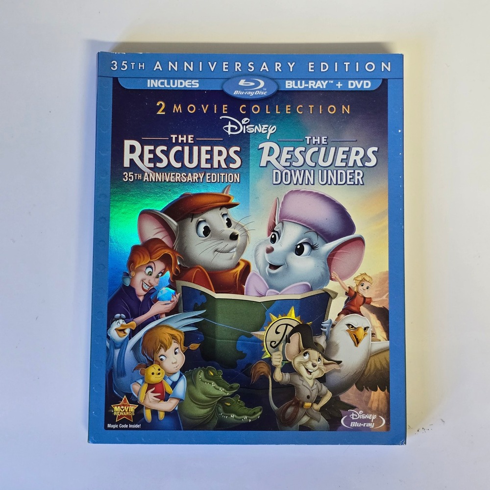 The Rescuers / The Rescuers Down Under Blu-ray + DVD 2012 Childrens Animation